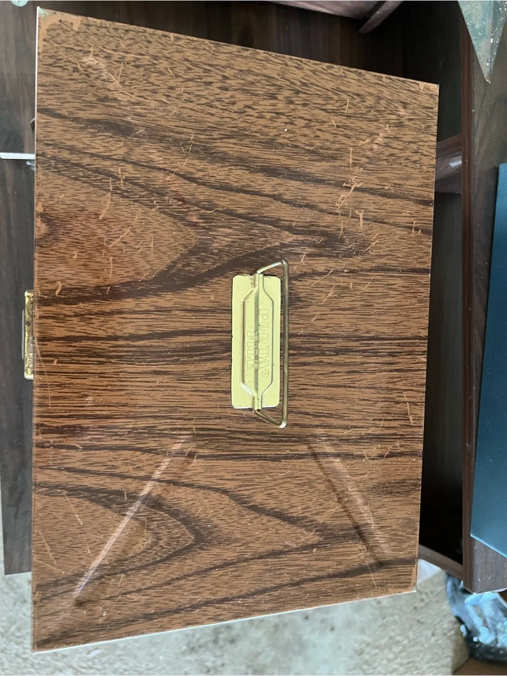 Set of 2 Vintage 70s Porta File Storage Boxes